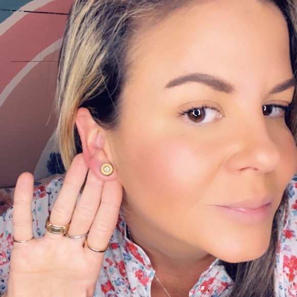 Rich McCoy Unique Handmade Upcycled Brass Bullet
Casing Earrings Garnet Jeweled - Picture 5 of 5